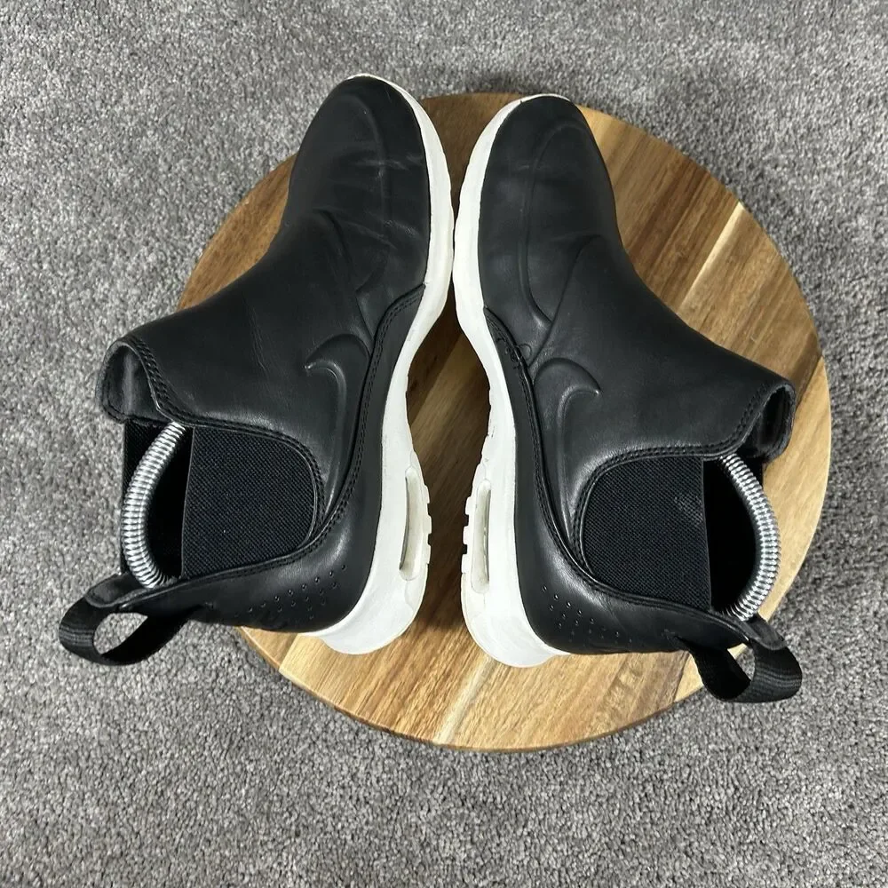 Nike Air Max Thea 859550-001 Women's Size 7 Black Mid Leather Pull On Boots Used